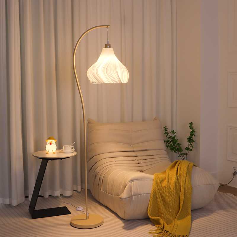 新款法式奶油风钓鱼灯落地台灯客厅沙发旁装饰摆饰卧室床头气氛灯
