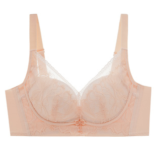 依曼丽内衣女聚拢小胸显大莫代尔无钢圈收副乳中厚杯调整型文胸