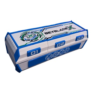 爆旋陀螺收纳盒BeybladeX比赛3格单独开合专用保护陀螺盒3on3