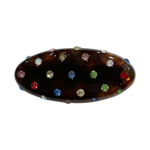 韩国进口超闪高级感满钻闪闪小发夹女椭圆形鸭嘴夹气质刘海夹边夹