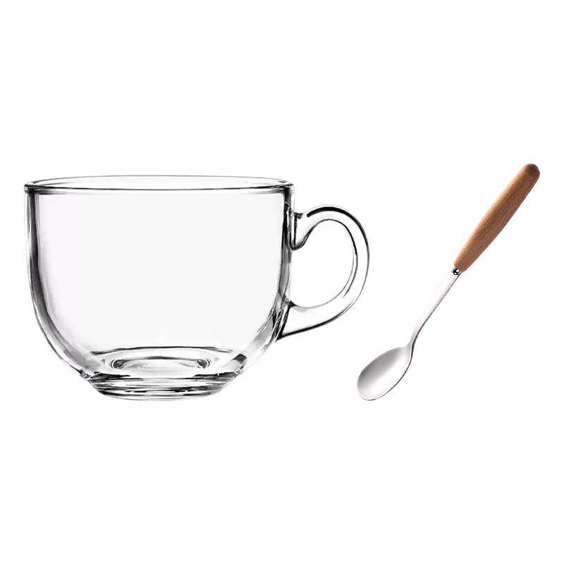 钢化玻璃早餐杯高颜值燕麦牛奶杯