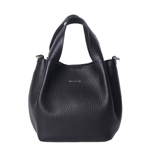 铂莱娜Bolaina包包女头层牛皮荔枝纹菜篮子包时尚百搭单肩斜挎包