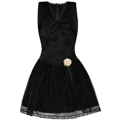 易碎商店v领连衣裙裙子