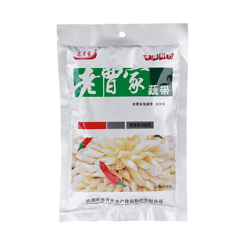 湖北洪湖特产老曹家藕带400g*3袋即食泡藕带泡椒藕带酸辣味下饭菜