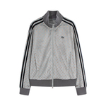 riverstone plus 美式复古波点立领拉链卫衣外套女春季修身上衣