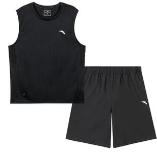 安踏背心套装男士夏季冰丝速干运动服篮球服青少年体育训练两件套