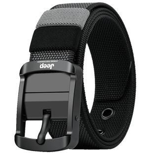 吉普帆布腰带男士2025新皮带尼龙编织工装休闲战术年轻青少年学生