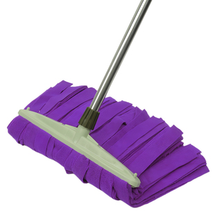 干湿两用毛巾布宽头拖把家用棉线吸水木地板老式平板推大号长墩布