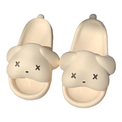 细细条可爱兔子时尚亲子凉拖鞋