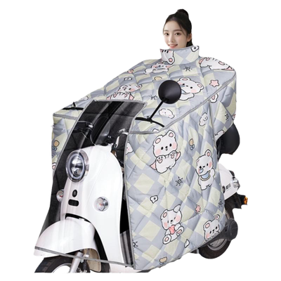 加大护肩电动车挡风被冬季加厚