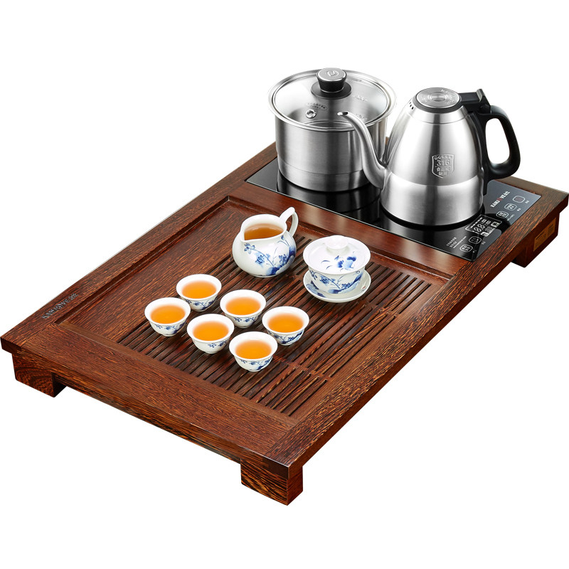 金灶鸡翅木全智能茶盘茶具套装