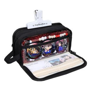 名侦探柯南怪盗基德笔袋i人痛包二次元笔袋2026超火男孩高颜值ins风隐藏痛层文具盒初中男款大容量简约铅笔盒