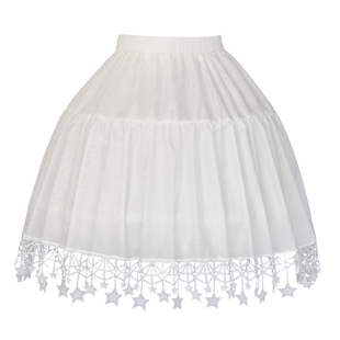 裙撑lolita日常撑可调节星星鱼骨撑织梦花园洛丽塔暴力撑花嫁衬裙