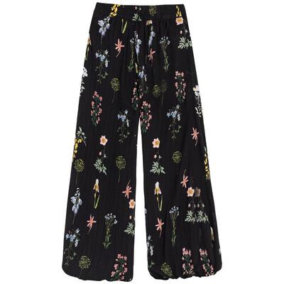 KEIKO肌理感休闲宽松碎花阔腿裤