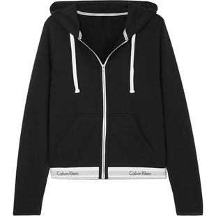 MAYA美国 Calvin Klein/CK女士秋冬开衫休闲百搭卫衣连帽外套