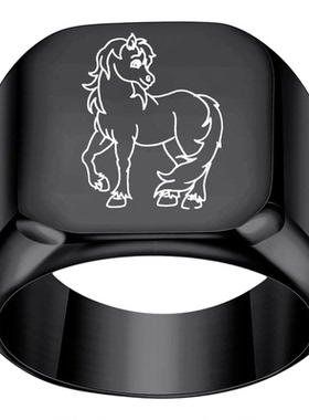 戒指钛钢十二生肖虎兔龙蛇首饰品