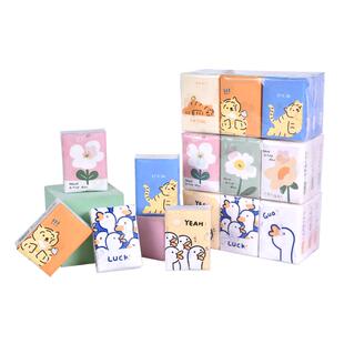 sunde印花手帕纸可爱图案迷你小包装纸巾便携随身装餐巾纸量贩装