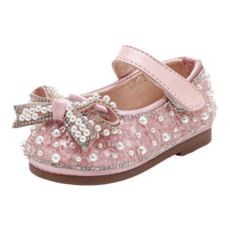 婴儿皮鞋防滑女童公主鞋
