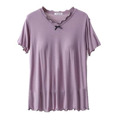 冰丝薄款短袖单件莫代尔宽松上衣