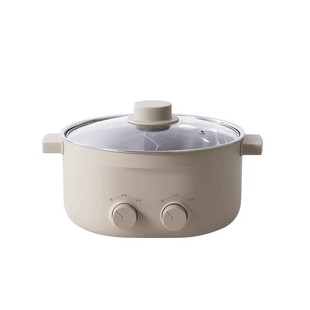 olayks立时不锈钢鸳鸯电火锅6L大容量无涂层家用双控不串味多功能