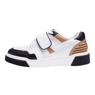 BLOCCO5女鞋春季男女同款时尚平底魔术贴休闲情侣火星滑板鞋