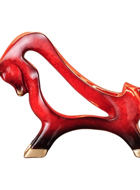 轻奢牛气冲天牛红酒架摆件装饰品
