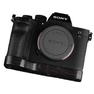 索尼A7R5 A7R4 A7R3 A7S3 A1相机黑檀木手柄 超轻实木保护底座