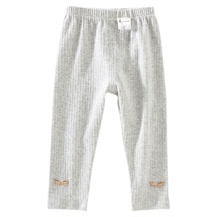 童泰女童打底裤2025新款春夏女宝宝长裤女孩裤子莫代尔白色配裙子