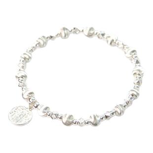 DRAGON-LI狸花猫猫眼银珠925银五路财神手串情侣配色饰品闺蜜礼物