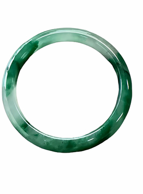 天然翡翠平替非洲翠独龙玉手镯女