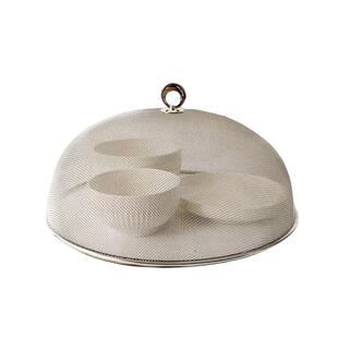 盖菜罩2024新款家用不锈钢小号圆形夏季饭桌盖饭菜罩防苍蝇餐桌罩