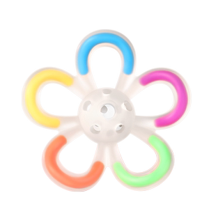 牙胶摇铃婴儿磨牙棒防吃手小月龄6个宝宝3曼哈顿球口欲期啃咬玩具