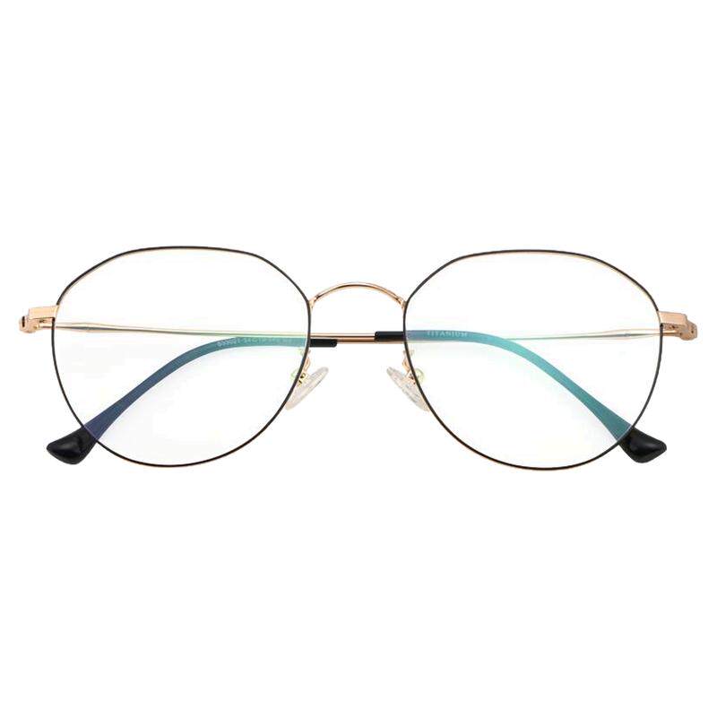 超轻纯钛近视眼镜女有