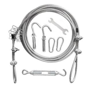 包塑钢丝晾衣绳凉晒被子加粗室外户外内阳台拉紧神器挂衣服的绳子