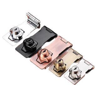 带锁锁牌锁扣搭扣抽屉柜子锁具柜门锁办公桌衣柜锁家用老式打孔款