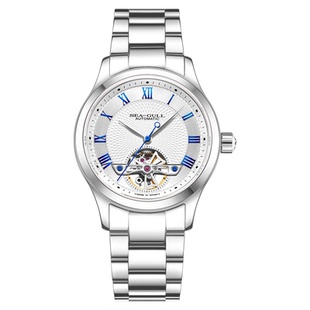 海鸥表新款飞轮系列全自动机械表男士钢带休闲时尚镂空腕表1090