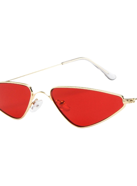 欧美个性小三角形太阳镜女