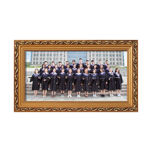 毕业照相框空框定制集体合影照片画框架尺寸细长摆台小学生季挂墙