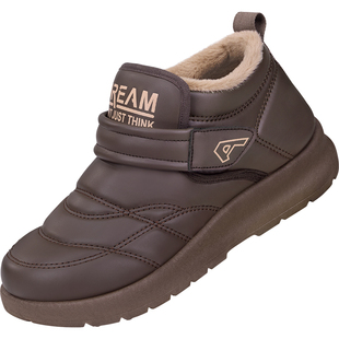 老北京棉鞋女加绒加厚保暖防滑休闲高帮鞋冬季厚底中老年妈妈棉靴