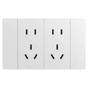 国际电工118型开关超薄肤感组合模块插座多孔连体墙壁一开双九孔