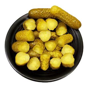 俄式酸黄瓜俄罗斯泡菜腌制小黄瓜罐头开盖即食下饭菜汉堡食材