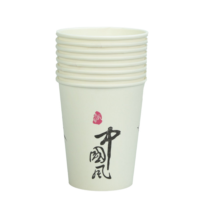 家用高档一次性杯子纸杯1000只装整箱批发加厚加硬口杯商务办公室