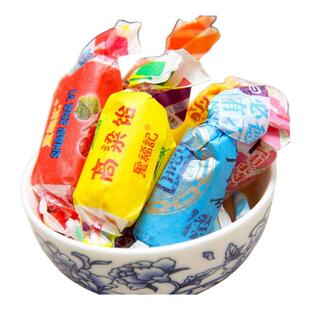 圣福记高粱饴老式怀旧软糖山东特产水果味拉丝糖果散装小吃零食