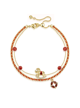 2026马年本命年小马红绳手链高颜值转运珠新中式国风叠戴编织手绳