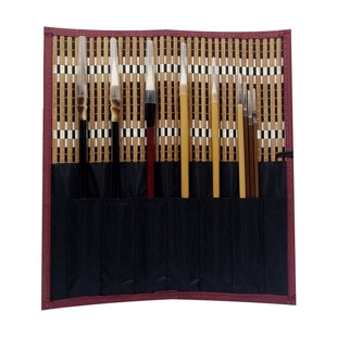 国画毛笔套装 初学工笔写意山水花狼毫鼠须衣纹勾线笔兼毫大白云