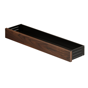 胡桃木厨房置物架中古风壁挂刀架调味料用品多功能收纳架子锅盖架