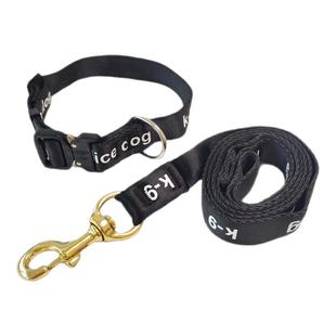 狗狗牵引绳项圈脖圈脖套中大型犬K9拉布拉多工作犬外出遛狗牵狗绳