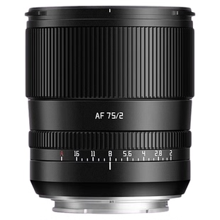 铭匠75mm F2全画幅自动人像定焦镜头适用松下S9富士XT50索尼A7CR2