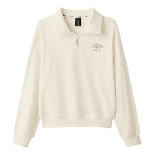 Skechers斯凯奇冬女针织套头衫半拉链翻领卫衣 L424W002/00V7