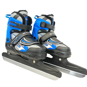 迈悦高速滑冰刀鞋冰球鞋刀可调鞋码儿童学生初学者保暖加厚滑冰溜